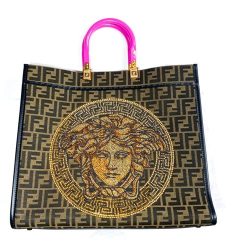 fendi x versace collab|fendi versace tote bag.